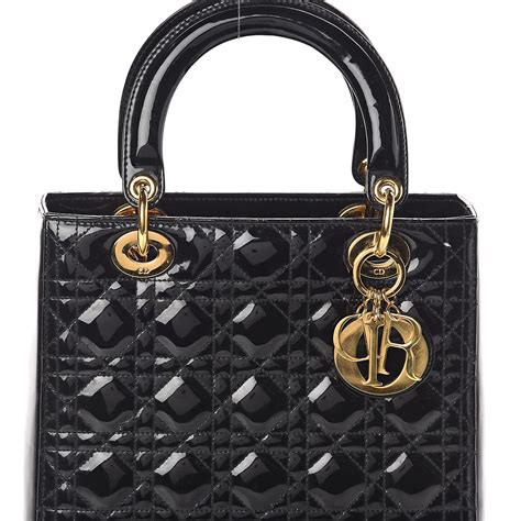 lady dior black|lady dior black patent.